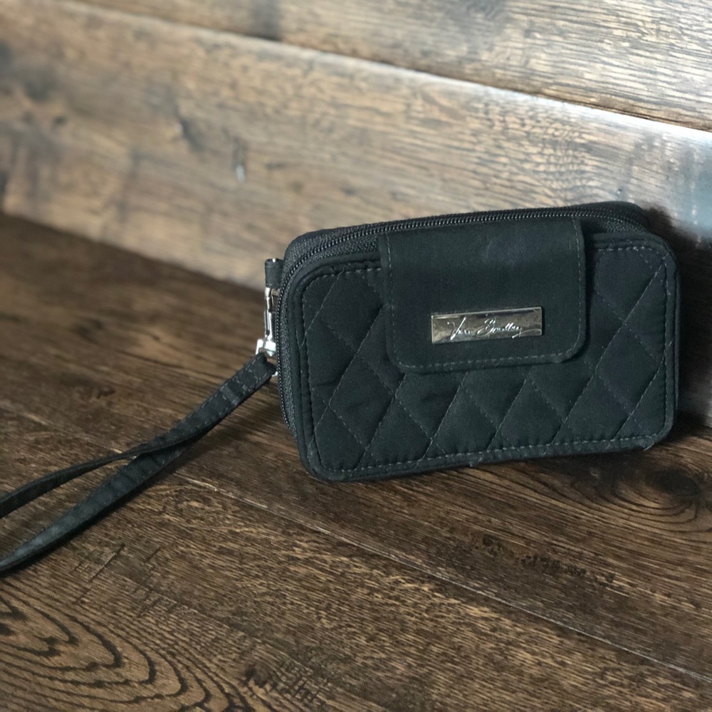 Vera Bradley black wristlet